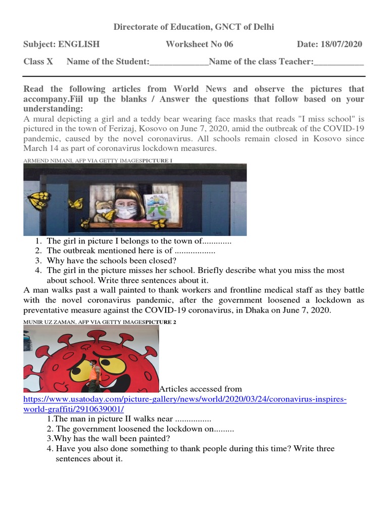 Worksheet 6 | PDF