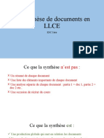 La Synthèse de Documents en LLCE