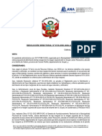 Resolución Directoral #0156-2022-Ana-Aaa.u - Sector Pacacocha Ampliacion Franja Marginal