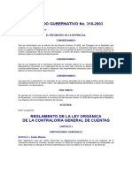 Acuerdo Gubernativo 318-2003