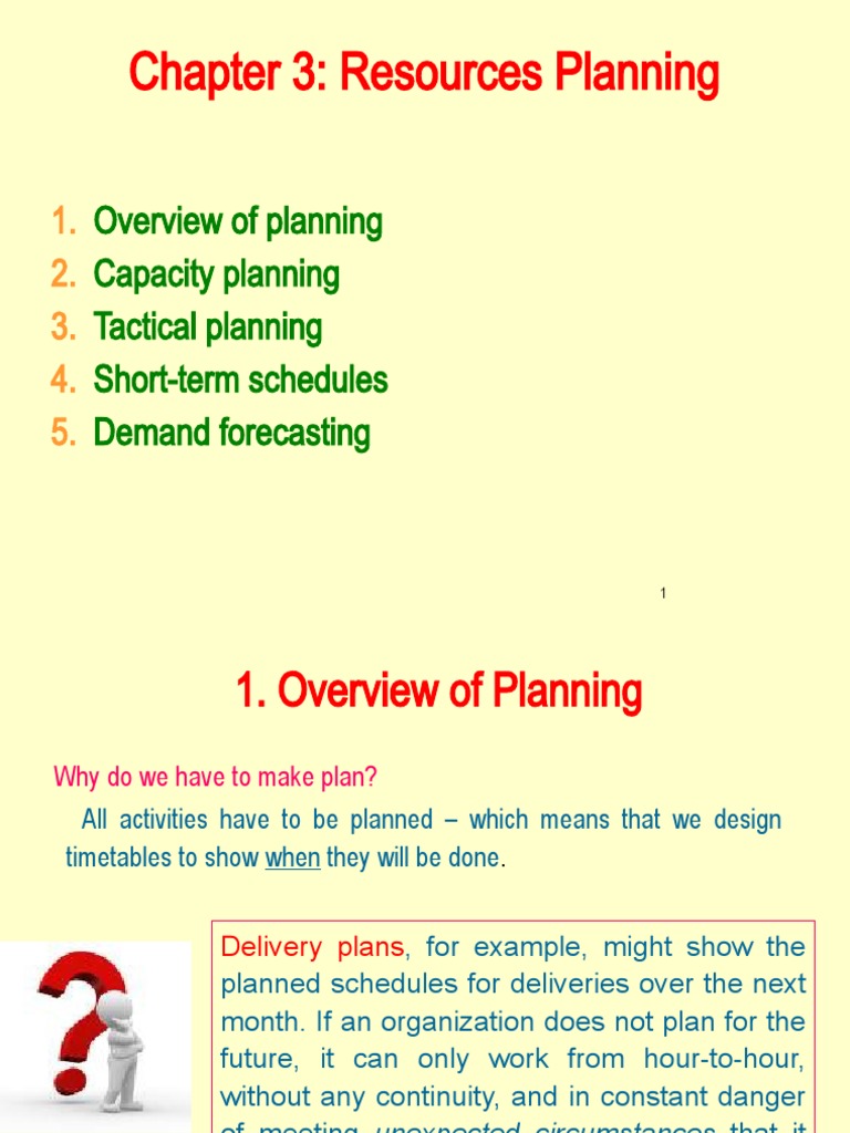 Chapter 3 Resource Planning | PDF | Forecasting | Time Series