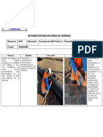 Informe Por Desviaciones en Terreno