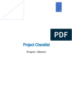 Project Checklist Word Template - v0.1