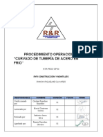 Ryr-Proc-Op - Curvado de Tubería de Acero en Frio