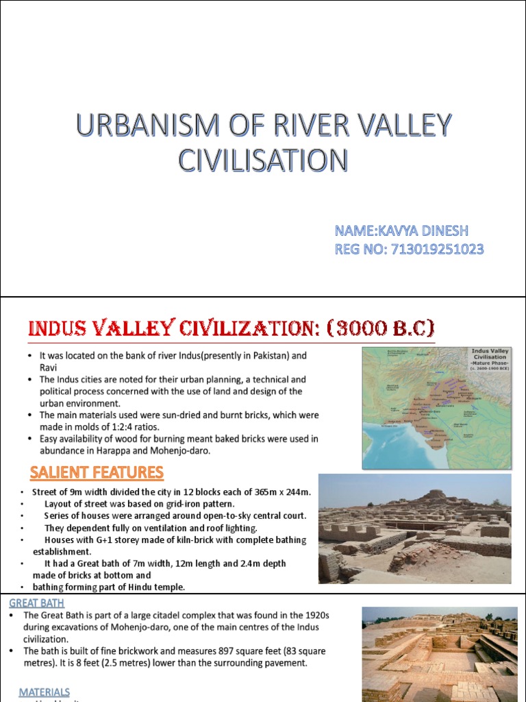 Urbanism of River Valley Civilisation PDF