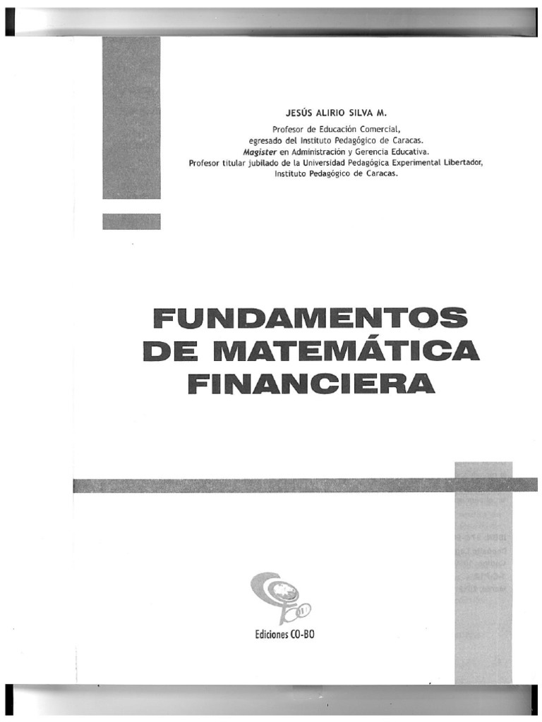 Fundamentos de Matematica Financiera | PDF