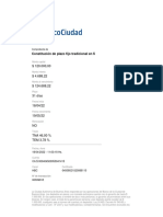 Constitución de Plazo Fijo Tradicional en $