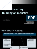 Impact Investing: Building An Industry - Rockefeller Foundation