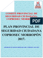 Plan Provincial Seguridad Ciudadana 2017