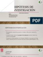 Hipótesis de Investigación