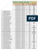 ENS 2014 Grade 10 Student Placement List