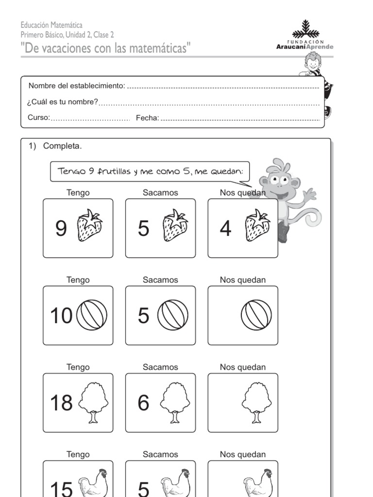 Sumas y Restas para Primer Grado | PDF
