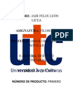Jair Felix Leon Licea Lic. Derecho Sabatino Filosofia