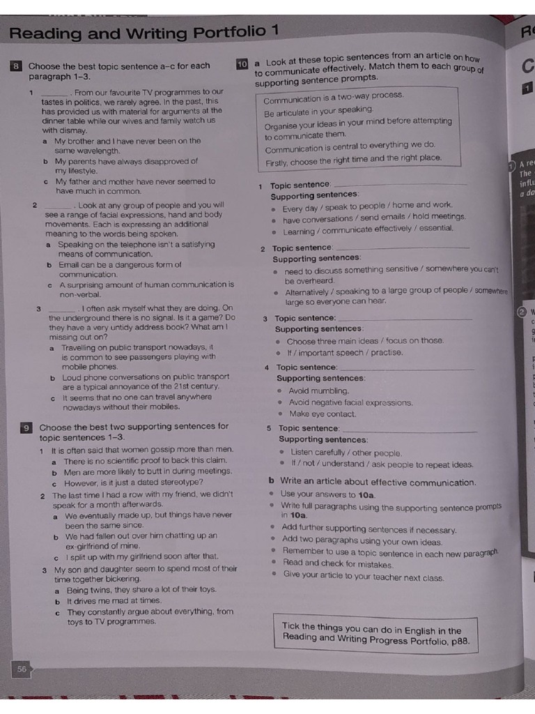 Advanced Reading And Writing