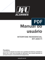 Manual Do Usuário INTERFONE RESIDENCIAL IRT-4000 FI