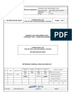 LUBRICATION LIST FOR HP FUEL GAS DISCHARGE COOLER. List