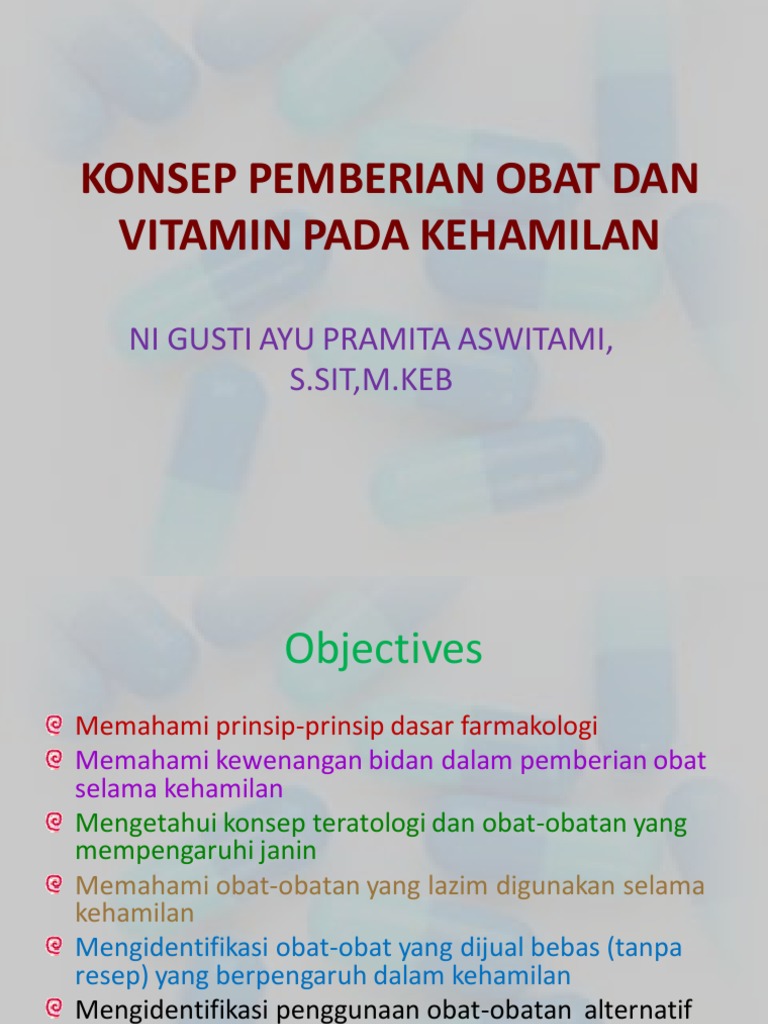Konsep Pemberian Obat Dan Suplemen Makanan-2 | PDF