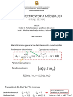 Espectroscopia Mössbauer del 57Fe: Hamiltoniano de interacción cuadrupolar y estados nucleares