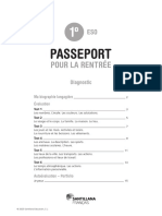 Passeport rentrée 1º ESO. Solutions