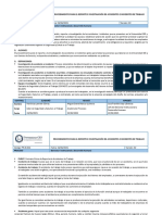PR BI 016 Procedimiento para El Reporte e Investigacion de Accidentes e Incidentes de Trabajo v01