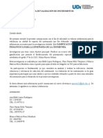 Pos Tes - Carta de Validación de Instrumentos