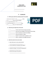 Final Exam - Elementary - 14.09.2020