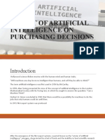 Impact of Artificial Intelligence On Purchasing Decisions