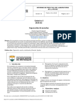 Informe Practica 4. Separacion de Mezclas