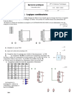 TP 1: Logique Combinatoire: Epreuves Pratiques