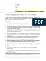 Cannabis legalization policy brief examines first year