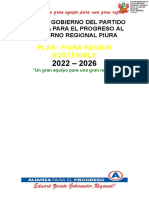 Plan de Gobierno de  Alianza Para El Progreso para el Gobierno Regional de Piura