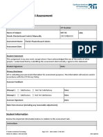 Practical Assessment Finish Joints Manually