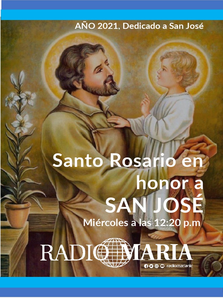 Santo Rosario en Honor A San Jose | PDF | María, madre de Jesús | Oración