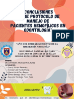 Protocolo de Manejo de Pacientes Hemofilicos