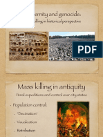 Mass Killings Prior To Modernity