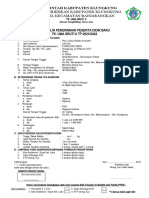 Contoh Formulir PSB SD Tahun 2016. Dadang JSN