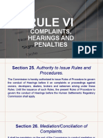 Group 4-Rule Vi-Complaints, Hearings and Penalties (Arc-4102)