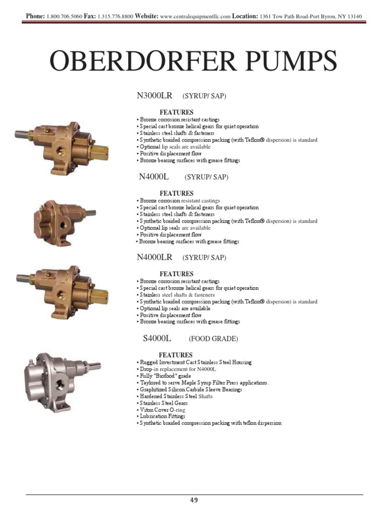 Gear Pumps PDF Bearing (Mechanical) Pump
