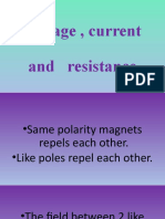 Voltage, Current and Resistance Presentation