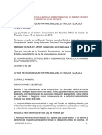 Ley de Responsabilidad Patrimonial Del Estado de Tlaxcala