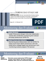 Monitoring Dan Evaluasi DPPM TB