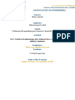 ADA 3. Gestión de La Información Sobre El Plan de Clase o Sesión