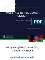 Psicopatologia de La Atencion, Percepcion y La Memoria