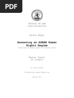 Download Assessing an ASEAN Human Rights Regime - A New Dawn for Human Rights in Southeast Asia by Joey Oliveros Dimaandal SN59578031 doc pdf