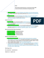 Types of Assessment Procedures