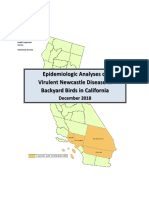 Epi Analyses VND in Backyard Birds in California Dec