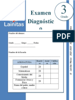 3er Grado - Examen de Diagnstico (2022-2023)