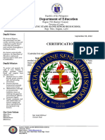 Certification DSWD Educational Assistance