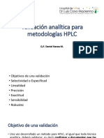04 Validación Analítica para Metodologías HPLC 2 Abril 2022