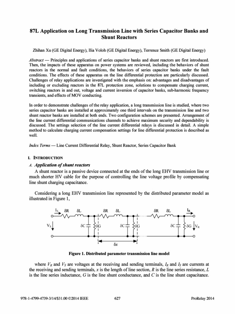 Paper (Xu) Appication On Long Transmission Line With Series Capacitor
